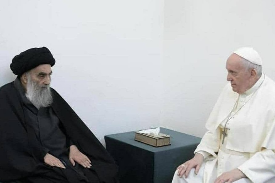 بیانیه دفتر آیت الله سیستانی درباره دیدار با پاپ فرانسیس بیانیه دفتر آیت الله سیستانی درباره دیدار با پاپ فرانسیس