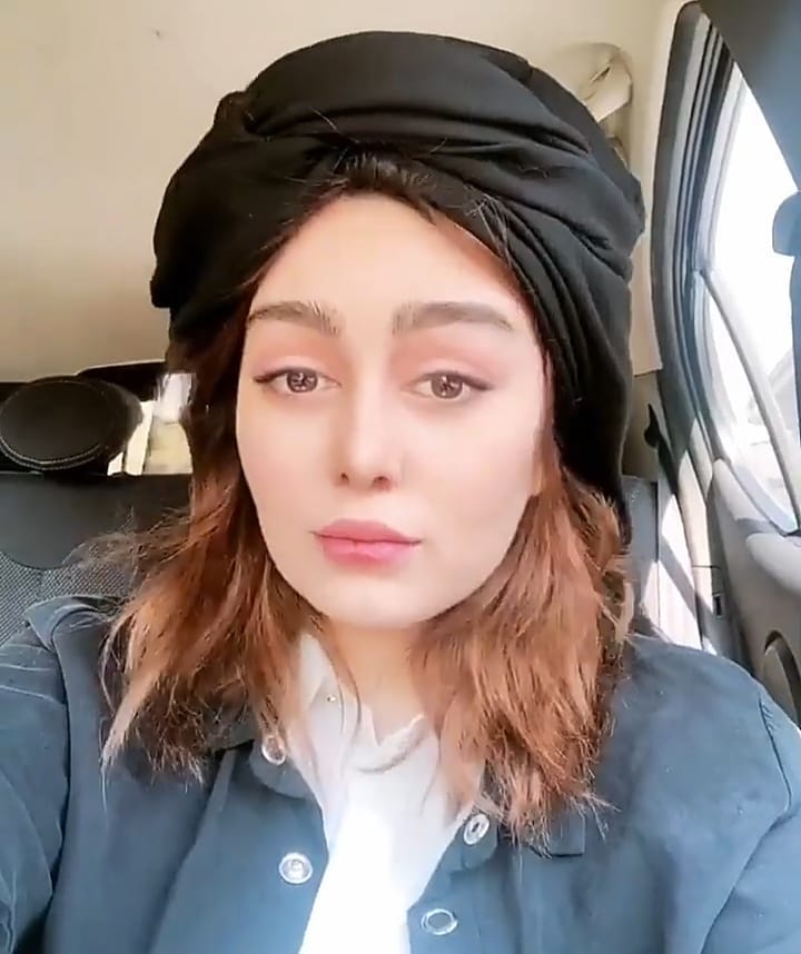 عکس لو رفته و منشوری سحر قریشی پشت فرمان ماشین سحر قریشی