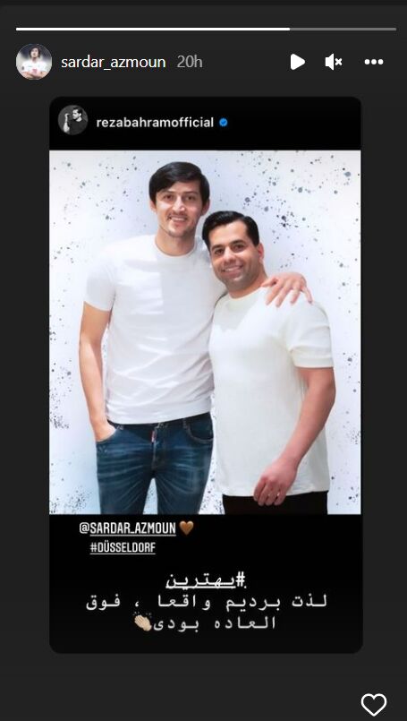 دیدار سردار آزمون با خواننده سرشناس ایرانی /عکس دیدار سردار آزمون با خواننده سرشناس ایرانی /عکس